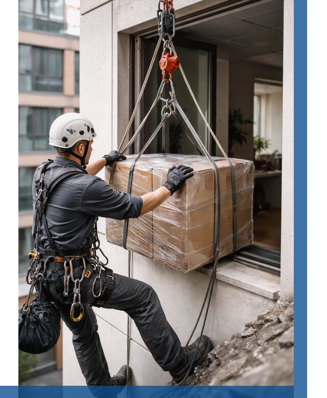 Подъем груза через окно в Торжке от 4601 р. | ВЫСОТНИК-Трж