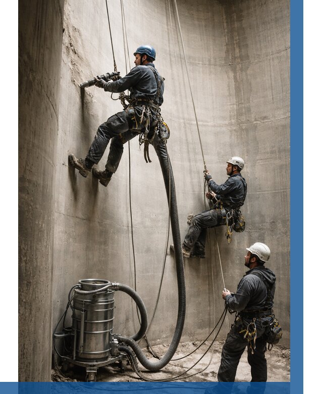 Зачистка силосов в Торжке от 4601 р. Договор и смета ВЫСОТНИК-Трж