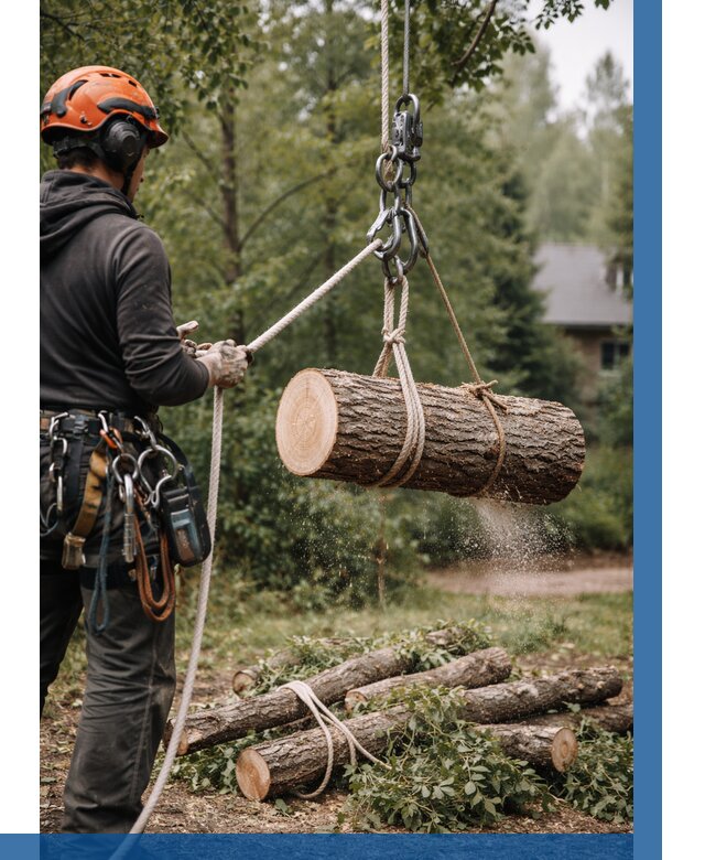 Валка деревьев частями в Торжке от 7668 р. | ВЫСОТНИК-Трж