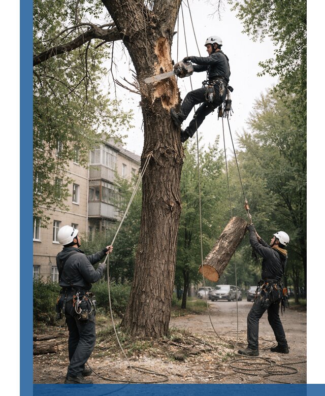 Срочное удаление аварийных деревьев в Торжке с гарантией безопасности