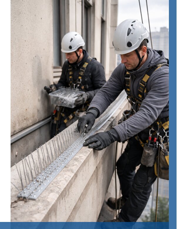 Установка шипов от птиц в Торжке от 869 р. | ВЫСОТНИК-Трж